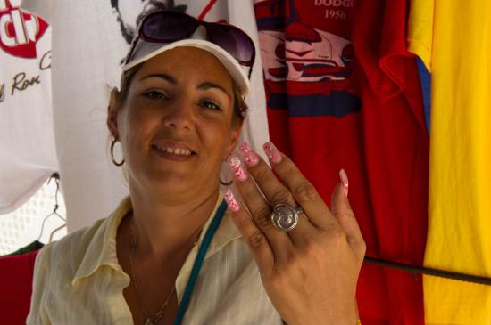 Une des vendeuses du marché de Trinidad